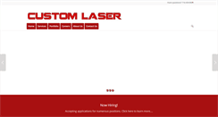 Desktop Screenshot of customlaserinc.com